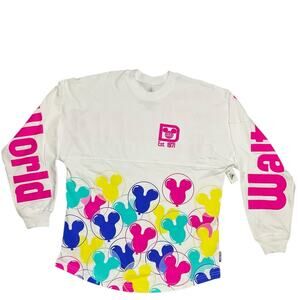 Disney Parks Disney World Mickey Balloon Spirit Jersey White 2020 Size XS NWT